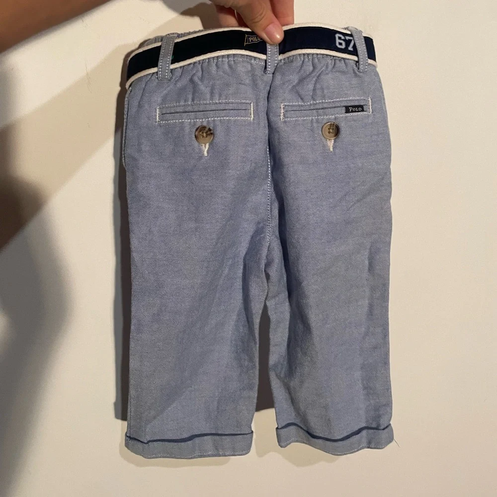 Ralph Lauren‎ Light Bluecotton blend Pants 9months with belt